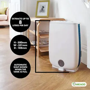 MEACO DD8 Junior Dehumidifier for Yachts and Caravans